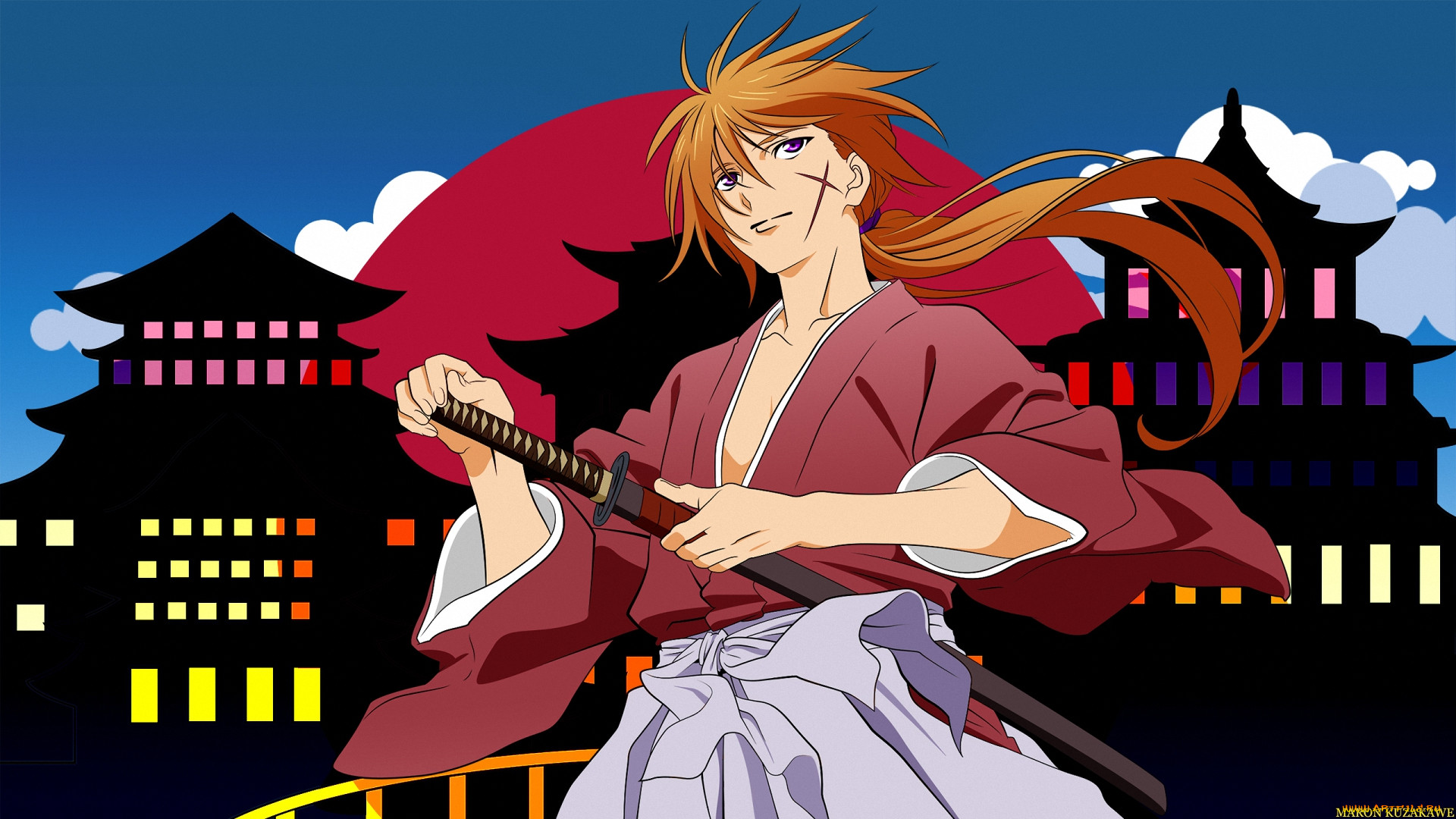 Обои Аниме Rurouni Kenshin, обои для рабочего стола, фотографии аниме,  rurouni kenshin, самурай, kenshin, меч, мужчина, himura Обои для рабочего  стола, скачать обои картинки заставки на рабочий стол.